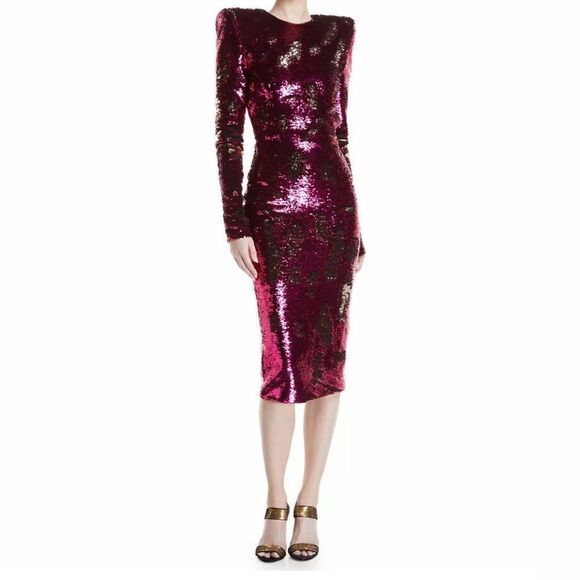 Alexandre Vauthier Sequin Pink and Gold Dress NWOT - Picture 1 of 13